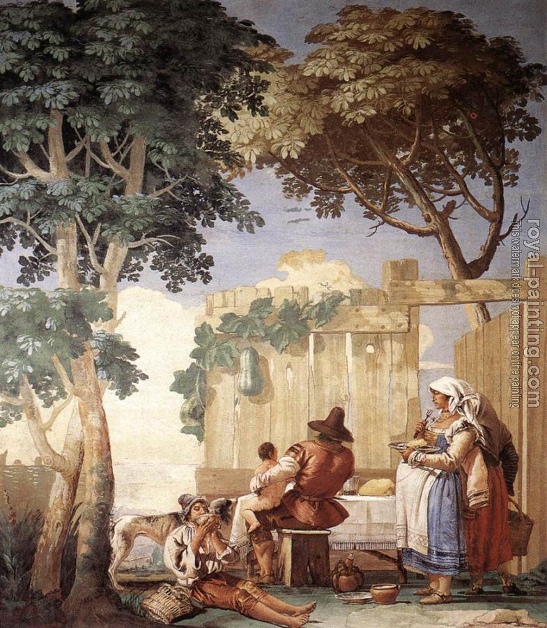 Giovanni Domenico Tiepolo : Family Meal